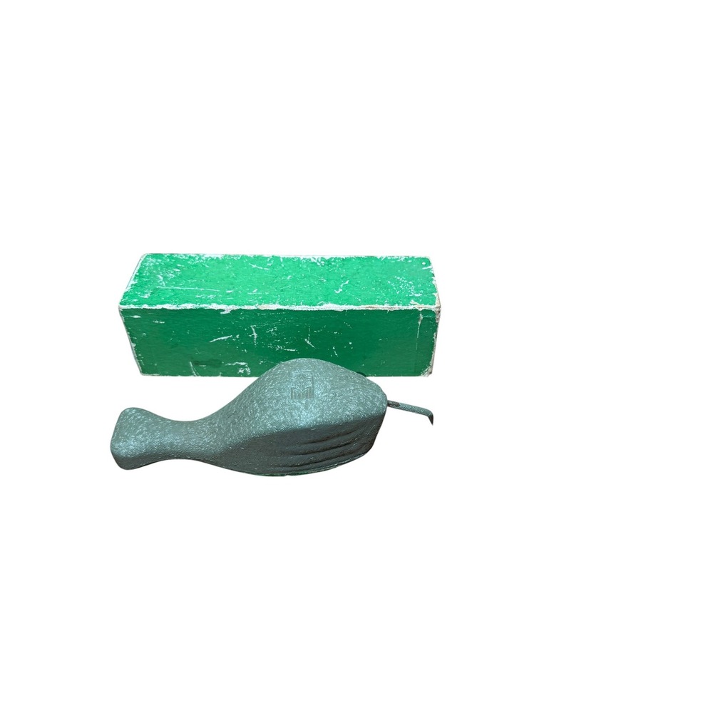 K&E Spline Weight‎ Whale Duck Lead Drafting Tool Green Vintage Good 7 Inch